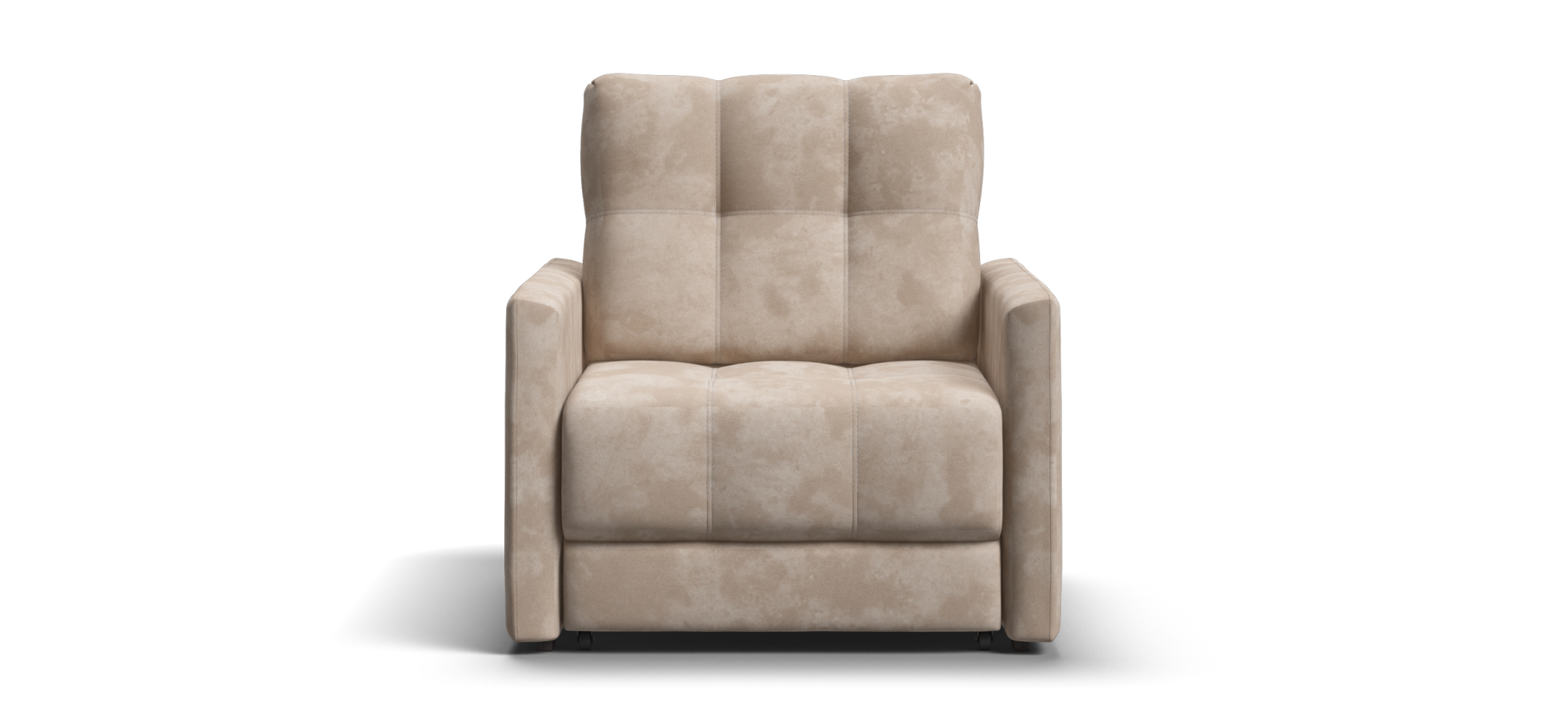 Босс Лофт кресло-кровать Велюр Алькантара пепел